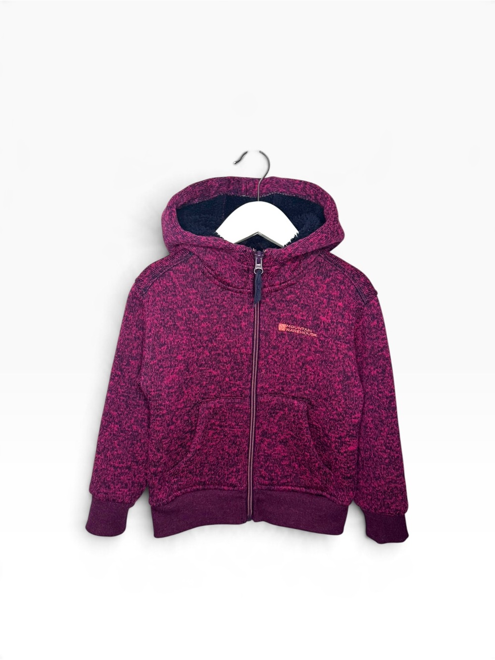 ⭐️ 5/$30 Mountain Warehouse Kids Sherpa Lined Zip Hoodie size 3-4Y